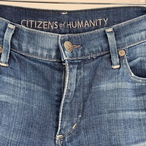 Citizens Of Humanity Womens Dani Cropped Straight Leg Jeans Size 29 Denim Blue - Picture 9 of 16
